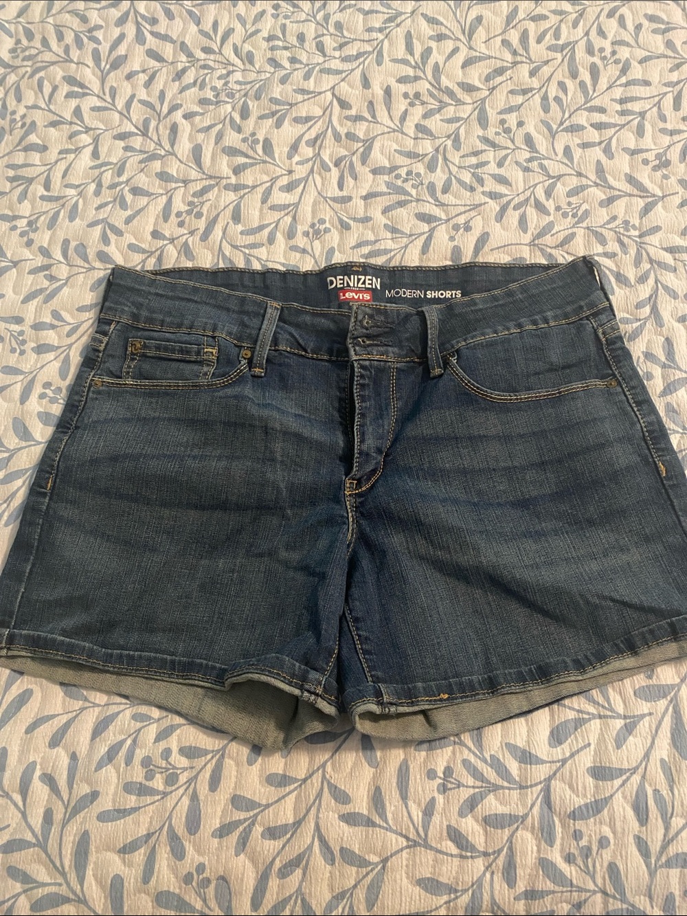 Levi's Dark Blue Jean Shorts